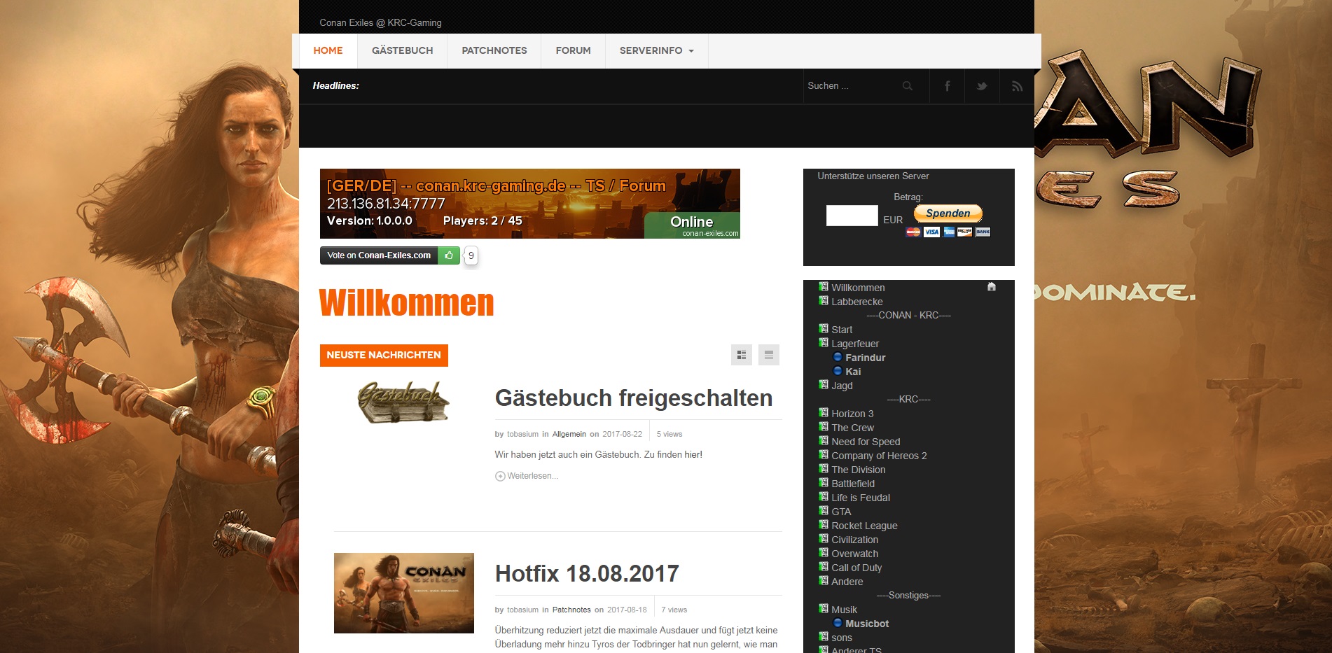 Homepage